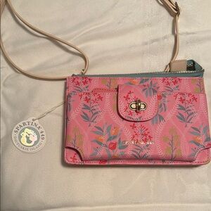 Spartina 449 Pink Floral Crossbody Bag